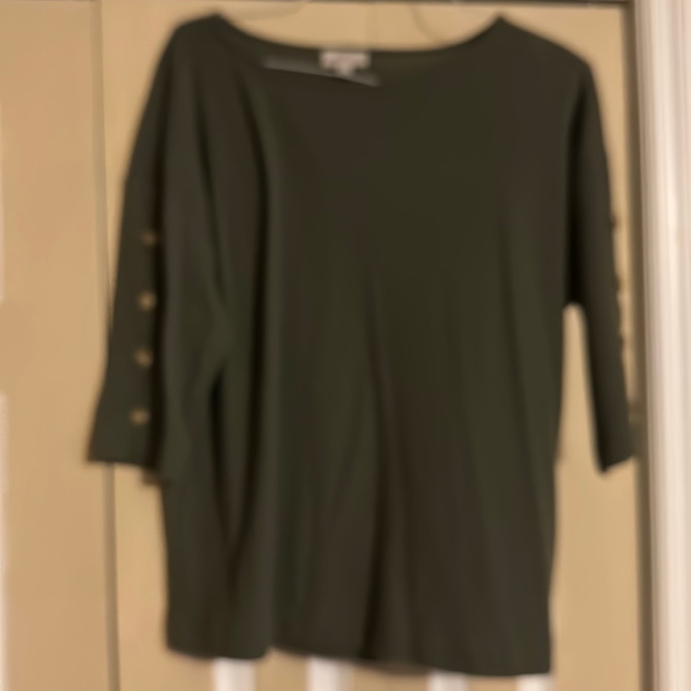 Loft army green shirt